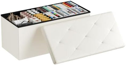 Sweetcrispy 30 Inch Storage Ottoman Bench, Spacious Ottoman with Storage