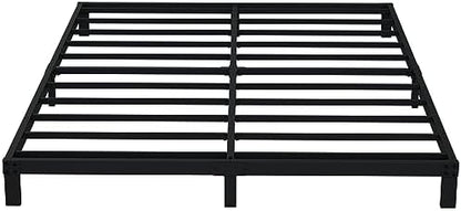 EMODA 6 Inch California King Bed Frames Heavy Duty Metal Cal King Platform