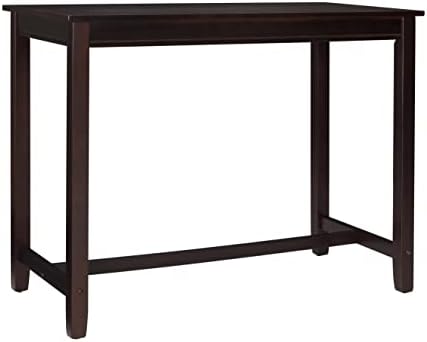 Linon 36 inch Height Pub Claridge Table, Walnut Counter
