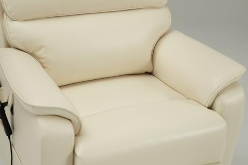 DYNOX 9298 Large Power Lift Recliner Chair for Elderly, 400 lbs, Cream