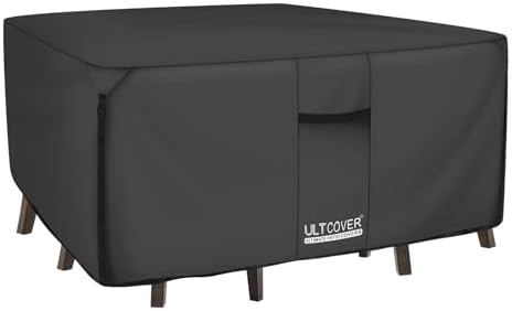 ULTCOVER Waterproof Patio Furniture Cover 62L x 62W in, Black