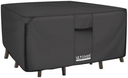 ULTCOVER Waterproof Patio Furniture Cover 62L x 62W in, Black