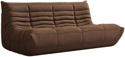 YVDNHP Bean Bag Chairs for Adults, 3 Seater Togo Sofa, Memory Foam, Coffee