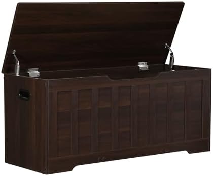 43.3" Storage Chest Extra Large, Storage Bench.(Espresso).