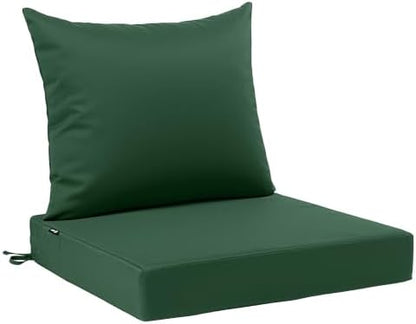 Favoyard Outdoor Patio Seat Cushion Set, 22x24 Inch, Water & Fade Resistant