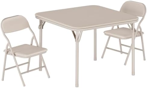 GAOMON 3 Piece Set Folding Table and Chairs Set for Boys and Girls