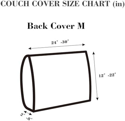 Sofa Covers Couch Covers for Sofa Pet Friendly Couch Cushion Covers Universal Sofa Covers Washable Stretch Slipcovers for Sectional Sofa (Texture Sea Blue,Back Cover M)