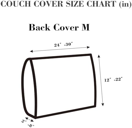 Sofa Covers Couch Covers for Sofa Pet Friendly Couch Cushion Covers Universal Sofa Covers Washable Stretch Slipcovers for Sectional Sofa (Texture Brown, Back Cover M)