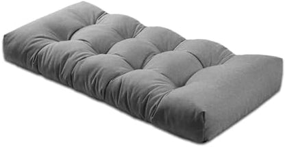 Bench Cushions for Indoor Furniture,45x18x4 in,Medium Grey