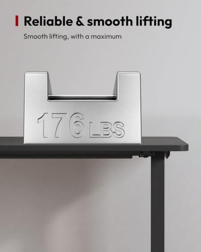 SANODESK 60''x24'' One-Piece Height Adjustable Electric Standing Desk