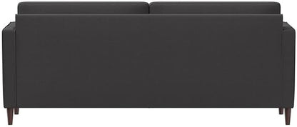 Studio Living® Lexington 75.6" Sofa, Mid-Century Modern, Pocket Coil Comfort, Easy Assembly, Woven Fabric, Heather Gray