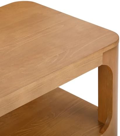 Plank+Beam Forma Coffee Table, 40 Inch, Rectangular, Pecan