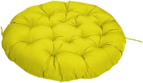 Lifup Water Resistant Papasan Chair Cushion Yellow Oval 59" x 43"