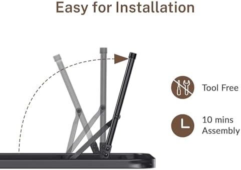 VIPSHOW 14 Inch Twin XL Metal Folding Bed Frame,Tool-Free Assembly Platform