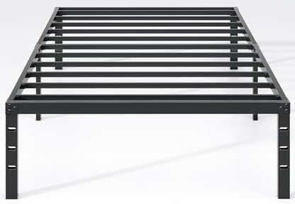 NEW JETO Metal Bed Frame,Twin Size Bed Frame with Storage Space,16 Inch