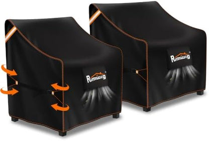 Patio Chair Covers 2 Pack Outdoor Furniture Swivel Cover Waterproof