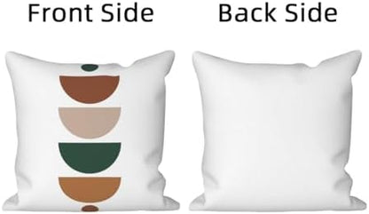 Bohemian Abstract Throw Pillow Covers 26"x26" Set of 4, Boho Minimalist Geometric Leaves Cushion Cover for Sofa Chair Couch Bed Office Garden Patio Farmhouse Indoor Outdoor Decorative