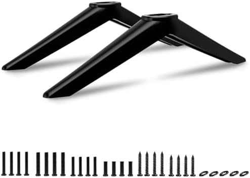 (Upgraded Version) Base Stand for TCL 32" 40" 43" 49" 50" 55" 65" Roku TV Legs, for 32S356 40FD2700 43S425 49S305 50S423 50S446 55S434 65S450R 65S425, TV Legs for TCL Roku TV Stand Legs wr Screws