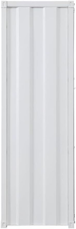 Acme Cargo Wardrobe Metal Armoire with 1 Door in White