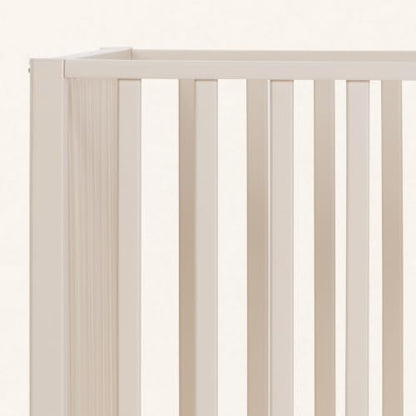 dadada LaLa Solid Wood 3-in-1 Convertible Baby Crib, Almond Milk