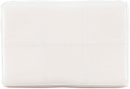 Linon Claridge Patches Counter Stool, 26-Inch, White