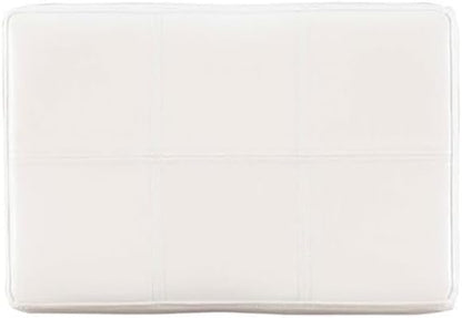 Linon Claridge Patches Counter Stool, 26-Inch, White
