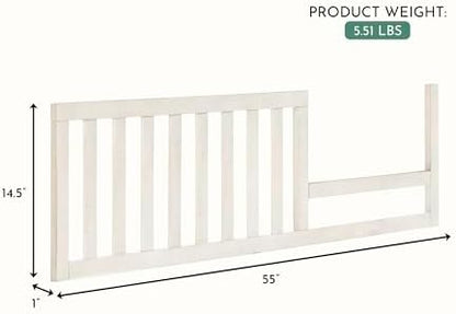 Evolur Antilia Mid Century Convertible Crib Toddler Guard Rail I Full Assembly I Lasting Quality