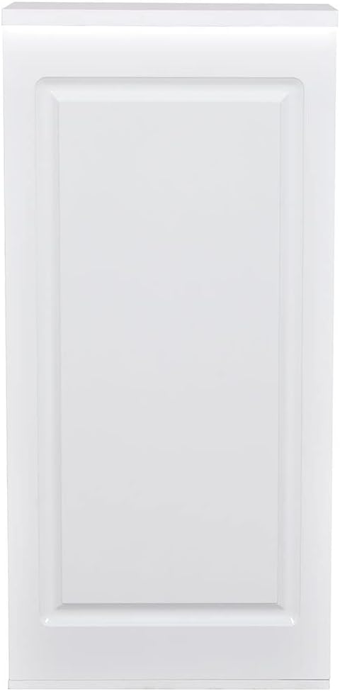 Dir Reception Area Counter, Receptionist Desk Lobby, Check-in Desk with LED Lights Valencia Side Storage in White