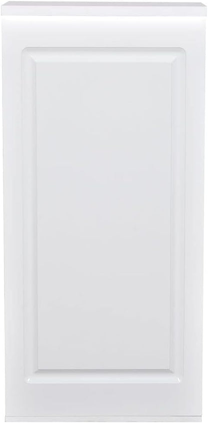 Dir Reception Area Counter, Receptionist Desk Lobby, Check-in Desk with LED Lights Valencia Side Storage in White