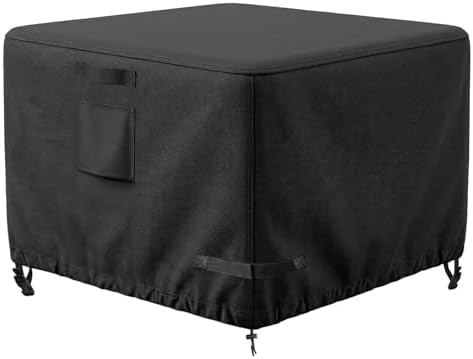 Square Fire Pit Table Cover 32x32x25 inch, Heavy Duty, Waterproof