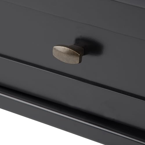 SIMPLIHOME Warm Shaker 20" Wide End Tables in Black (Set of 2)