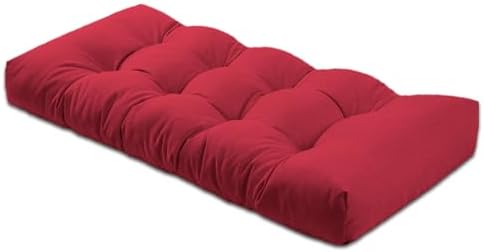 Bench Cushions for Indoor Furniture,27x12x4 in,Dark Red.