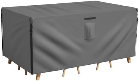 Smiry Waterproof Patio Furniture Cover 54L x 76W x 28H, Grey