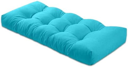 Bench Cushions for Indoor Furniture,39x19x4 in,Light Blue
