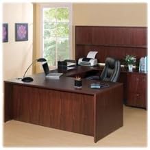 Lorell LLR69388 69000 Series Desk, Mahogany