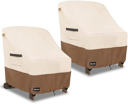 Adirondack Chair Covers 2 Pack, (30W x 34D x 36H inches),Beige