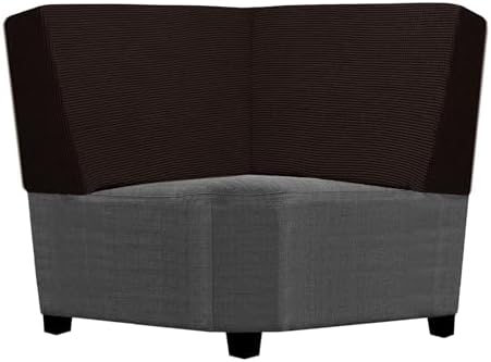 Seat Cushion Cover and Back Covers for Corner Sofa Stretch Jacquard, Non Slip L Shaped Sofa Slipcover with Storage Ottoman, Sectional Couch Cover for Chaise Lounge (Red cafe,Corner back cover)