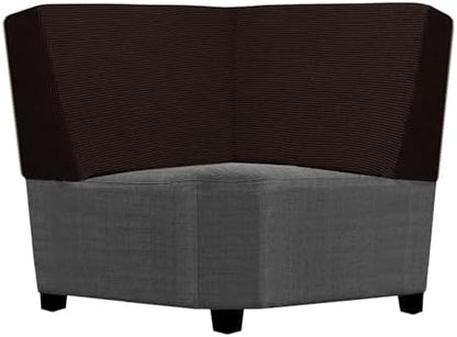 Seat Cushion Cover and Back Covers for Corner Sofa Stretch Jacquard, Non Slip L Shaped Sofa Slipcover with Storage Ottoman, Sectional Couch Cover for Chaise Lounge (Red cafe,Corner back cover)