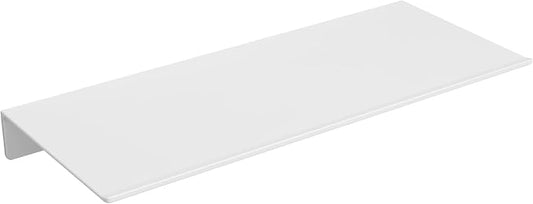 Danpoo 12 inch White Metal Wall Shelf Small Floating Shelf for Wall Organizer & Storage, Display Shelf for Bathroom, Living Room, Kitchen, Bedroom