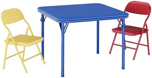 GAOMON 3 Piece Set Folding Table and Chairs Set for Boys and Girls