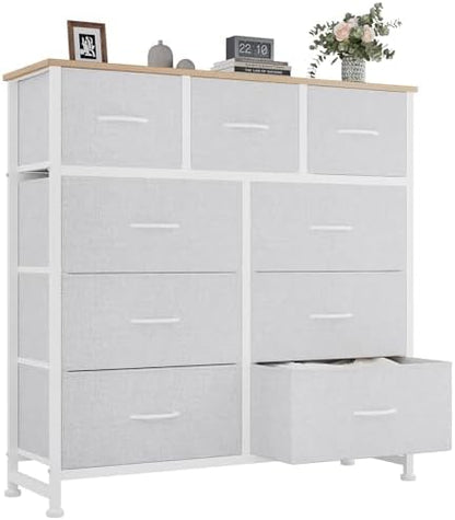 OLIXIS 9 Drawer Tall Dresser for Bedroom, Closet Organizers and Storage