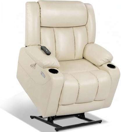 EONIX Large Power Lift Recliner Chair for Elderly, 400 lb Heavy Duty, White