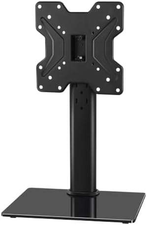 KKTONER Universal TV Stand Base for 13 inch to 43 inch LED TV Table Top TV Mount Stand with Swivel Height Adjustable Hold up 77LBs