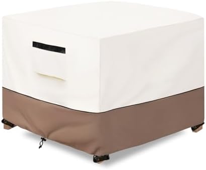 Outdoor Ottoman Cover Waterproof, 32" W x 32" D x 18" H