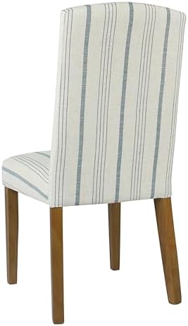 HomePop Parsons Dining Chair - Blue Calypso Stripe (Set of 2)