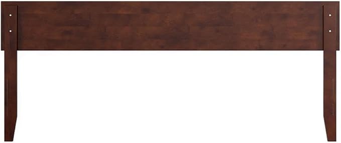 AFI, Orlando King Adjustable Modern Solid Wood Panel Headboard, Walnut