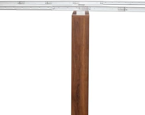 118.5'' Extendable Wood Dining Table for 8-12, Modern Rectangle Multifunctional Dining Kitchen Table Console Table for Living Room Home Office, Easy Assembly, Walnut