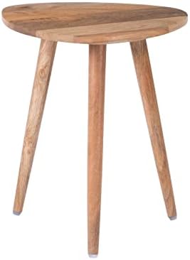 MH London Bond Wooden Triangle End Table - Exclusively Designed Modern Small Side Table. Hand Crafted - Wooden Side Table - Contemporary Design for Small End Tables for Bedroom and Living Room