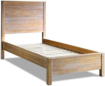 Grain Wood Furniture Montauk Solid Wood Bed, Twin Size, Driftwood