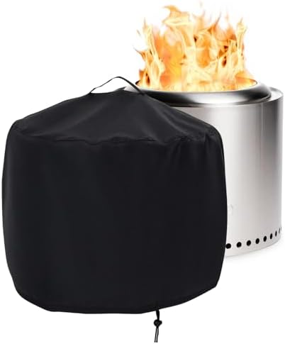 Waterproof Fire Pit Cover 22" D x 15" H fit for Solo Stove Bonfire